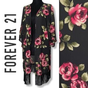 FOREVER 21 Floral Kimono Coverup